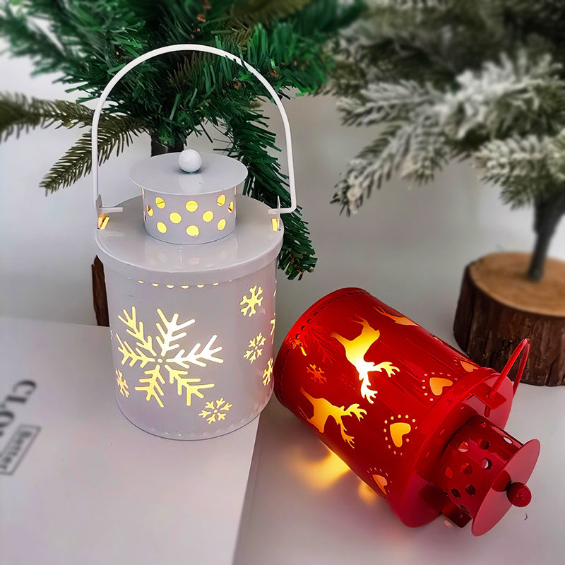 “Nordic LED Lantern – Christmas Electronic Candle Decoration”