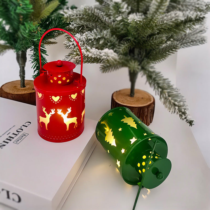 “Nordic LED Lantern – Christmas Electronic Candle Decoration”
