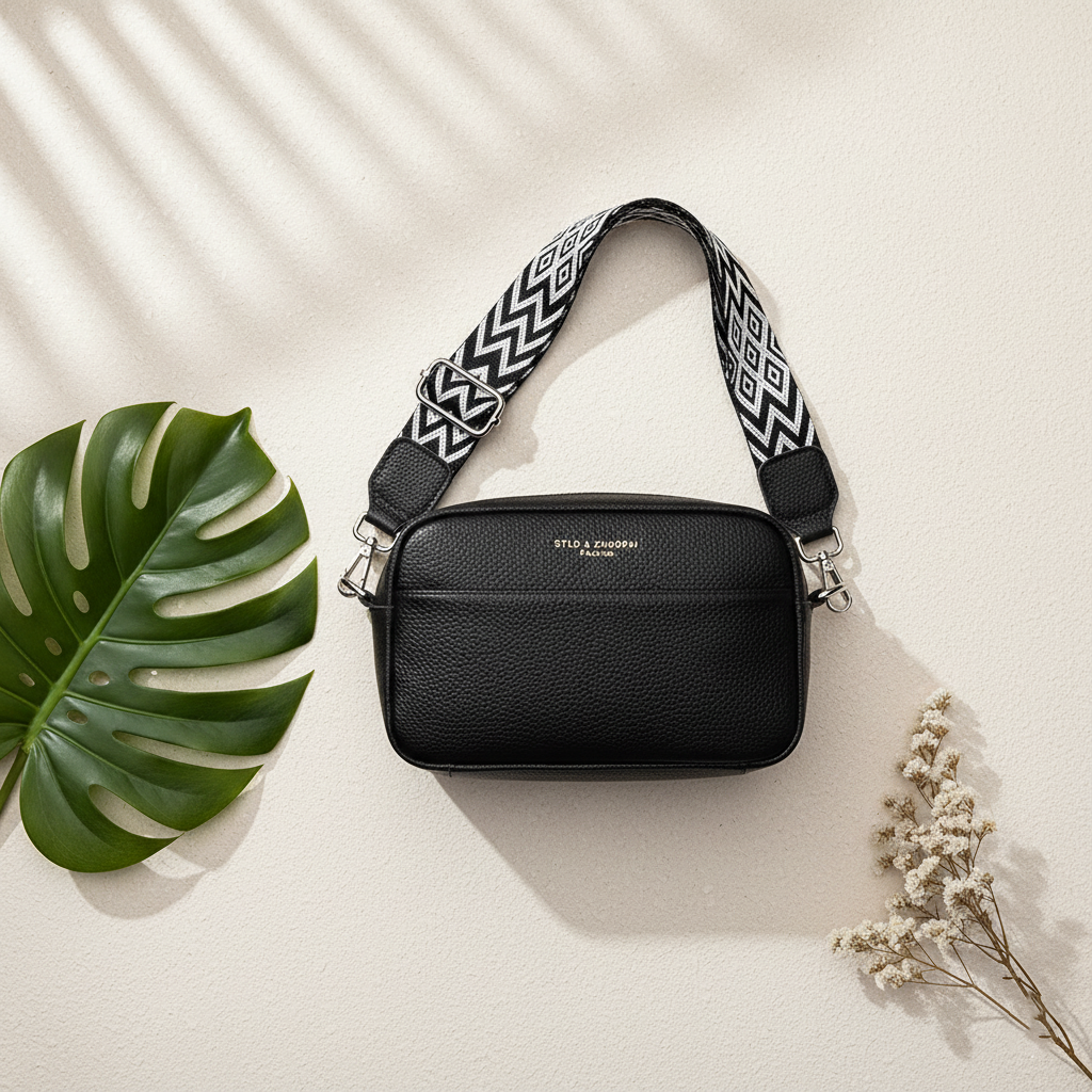 Short & catchy version: Top Layer Cowhide Small Square Shoulder Bag