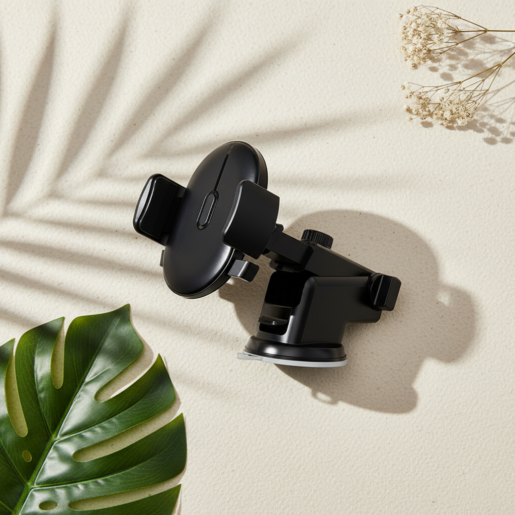 Car Phone Holder Long Rod Telescopic Car Dashboard Suction Cup Type