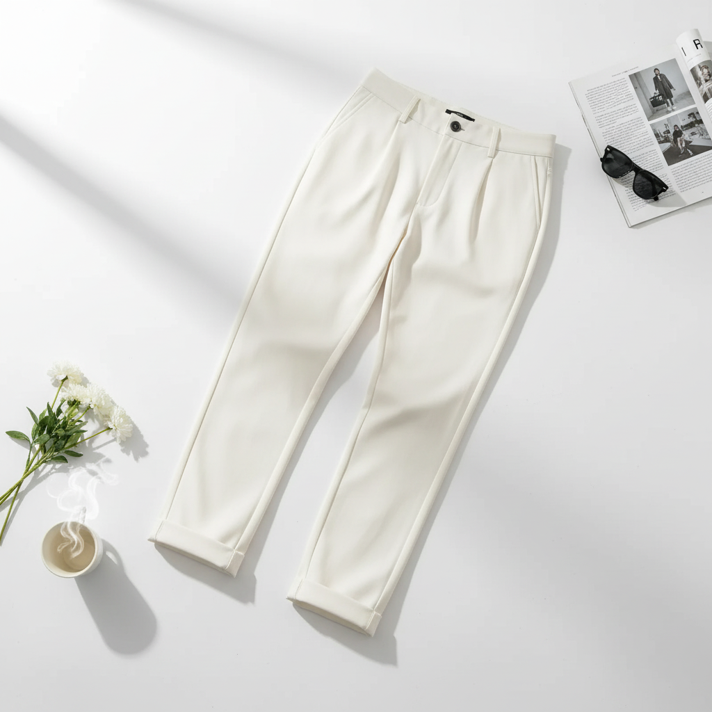 Men's Comfortable Loose Fit Waist-Tie Trousers with Pockets