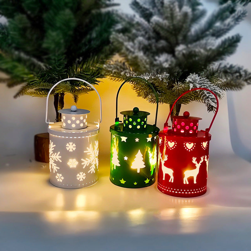 “Nordic LED Lantern – Christmas Electronic Candle Decoration”