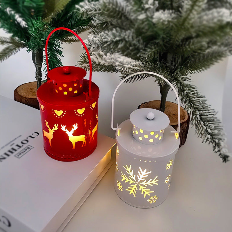 “Nordic LED Lantern – Christmas Electronic Candle Decoration”